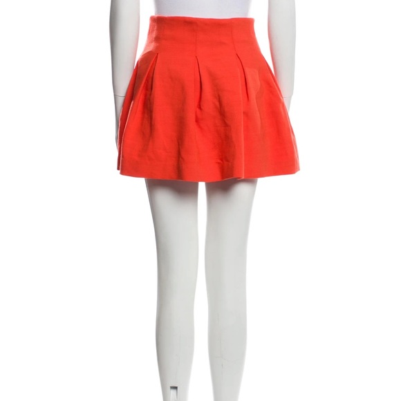 Pristine Milly Mini Girls' orange Milly Minis woven pleated skirt - Picture 5 of 8
